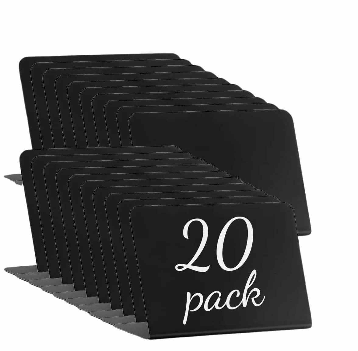 20 x mini tablice na kredę 10 x 7,5 cm – na karty stołowe, bufet i dekoracje (wesele/piekarnia) – tablice do opisywania wielokrotnego użytku