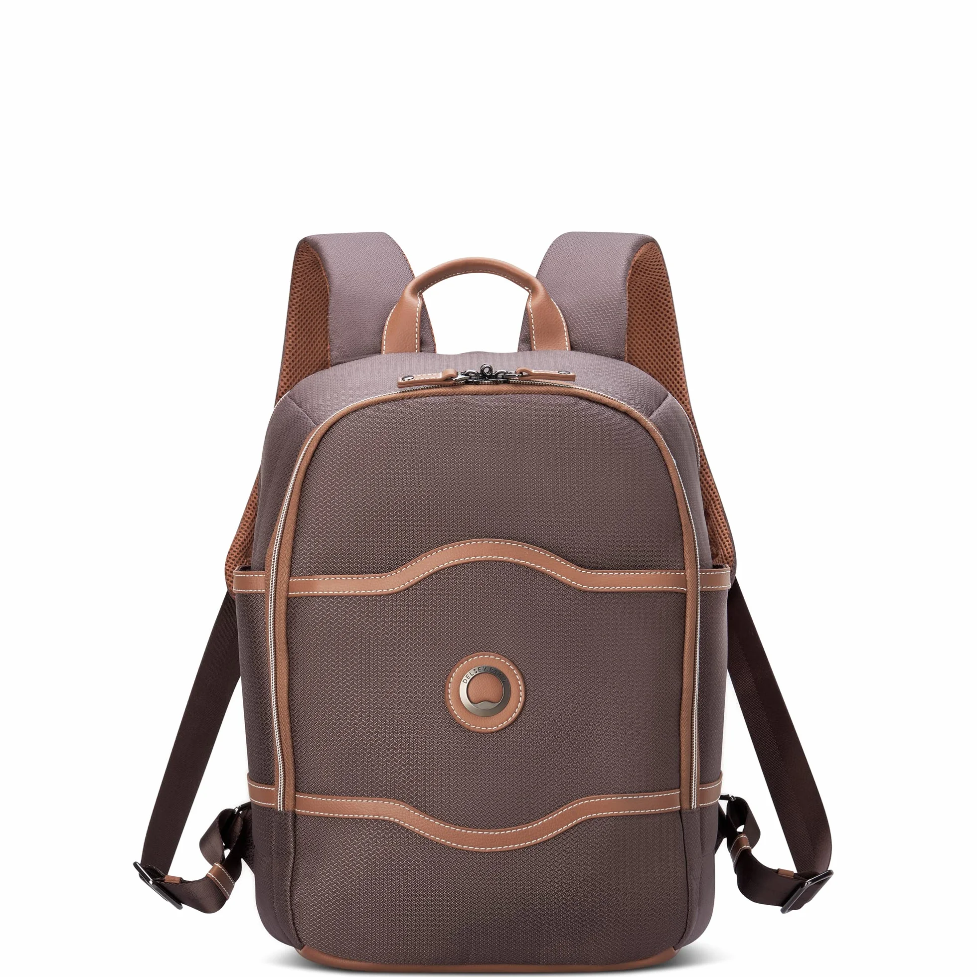 DELSEY PARIS Chatelet Air 2.0 Hardside Luggage with Spinner Wheels, Chocolate Brown, 2 Piece Set, (20/Backpack)
