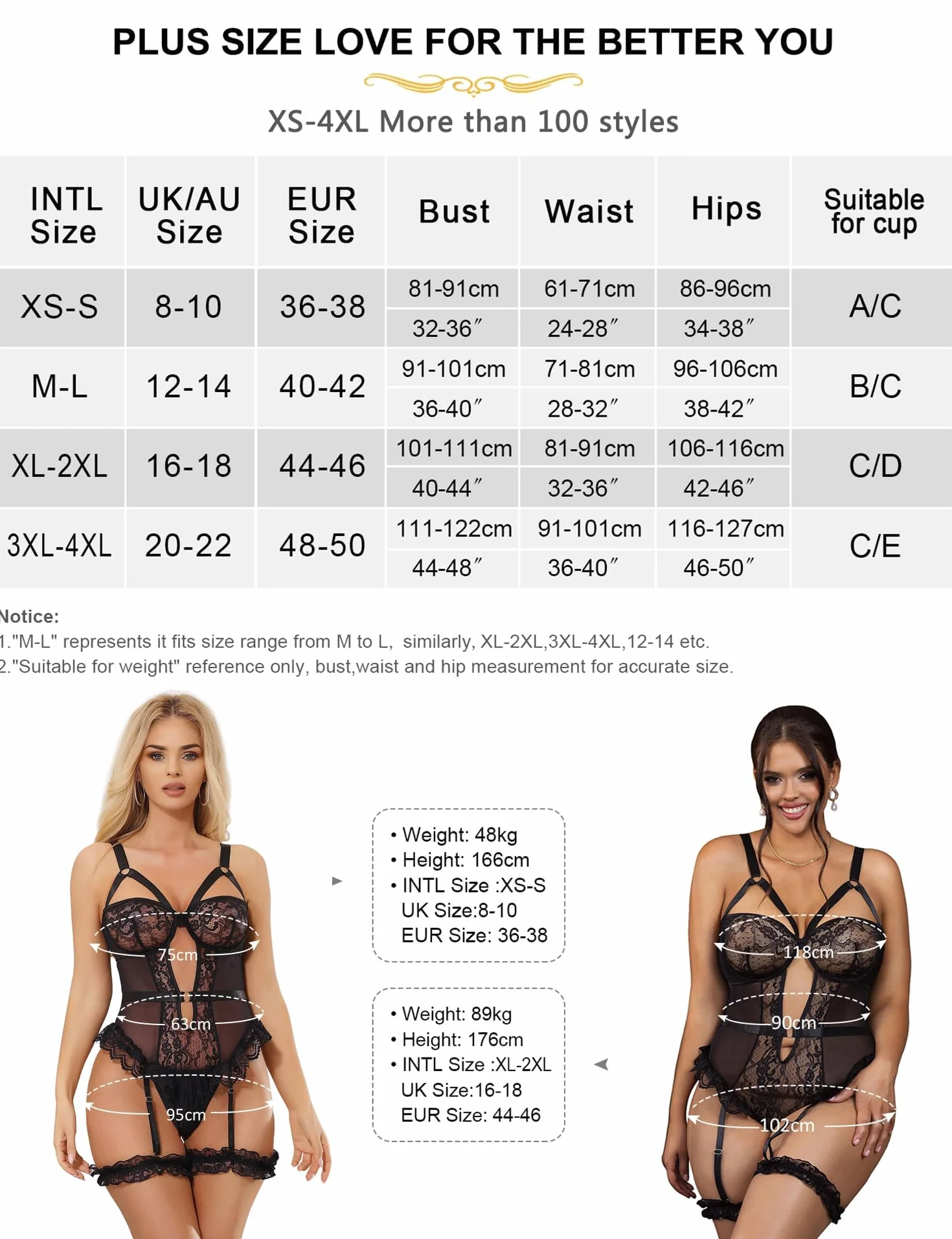ohyeahlady Seksowne body damskie Hot Curvy Plus Size Babydoll Koronkowa otwarta bez rękawów bielizna z podwiązkami na nogi seksowna bielizna twardy top bodysuit Teddy