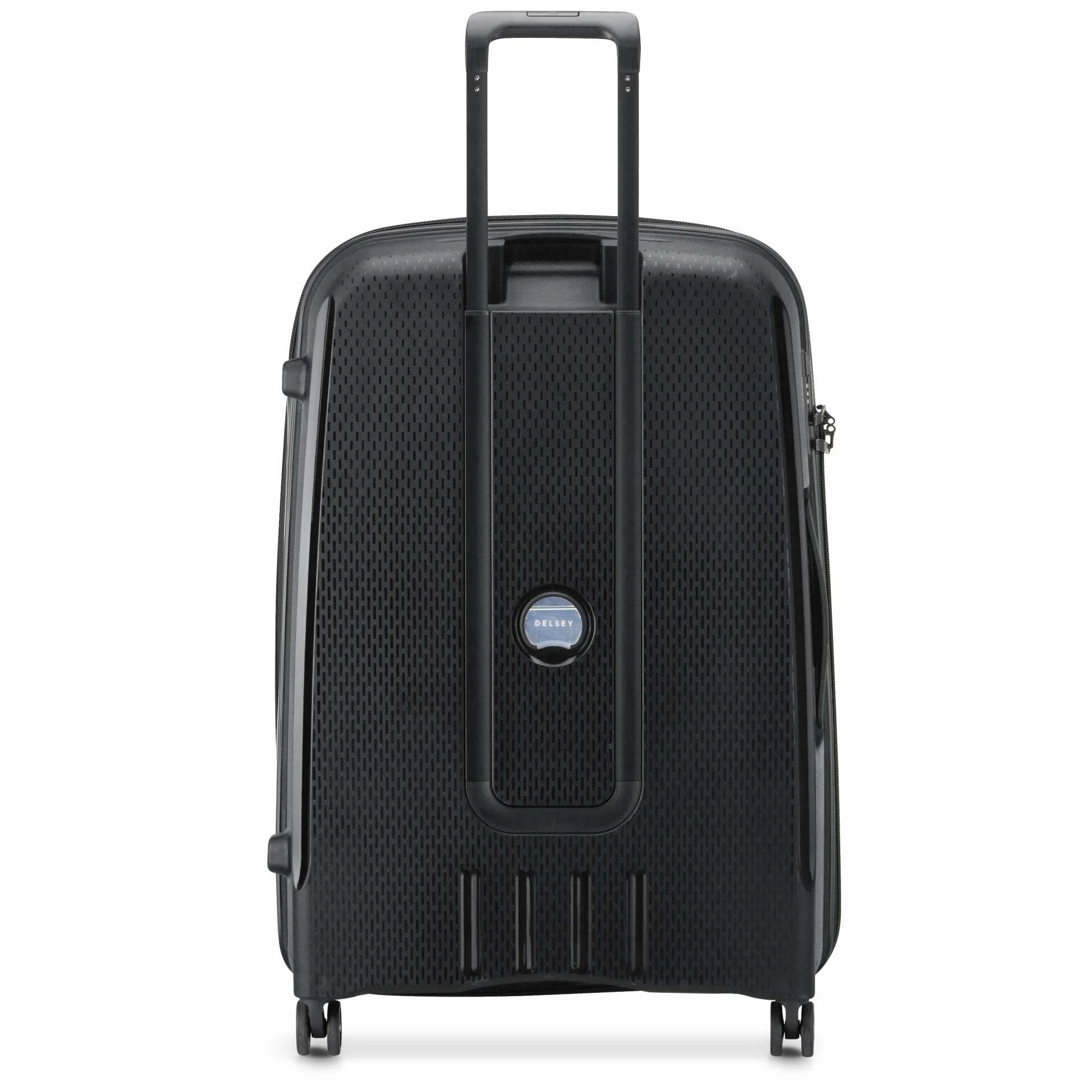 DELSEY PARIS Belmont Plus, walizka dla dorosłych, materiał z recyklingu, czarne, L Extensible (76 cm) Materiale Riciclato, rozciągliwy