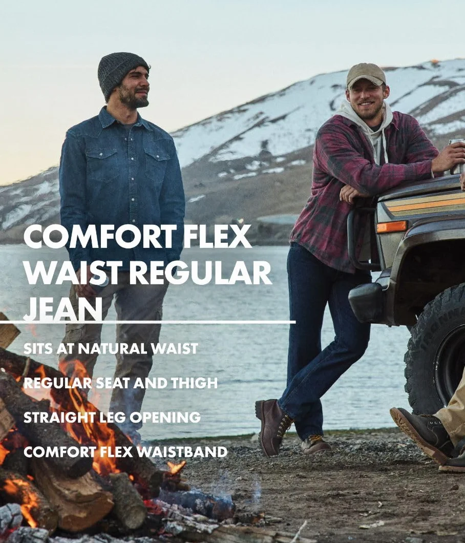 Wrangler Authentics Regular Fit Comfort Flex Waist Jean - Dżins Mężczyźni