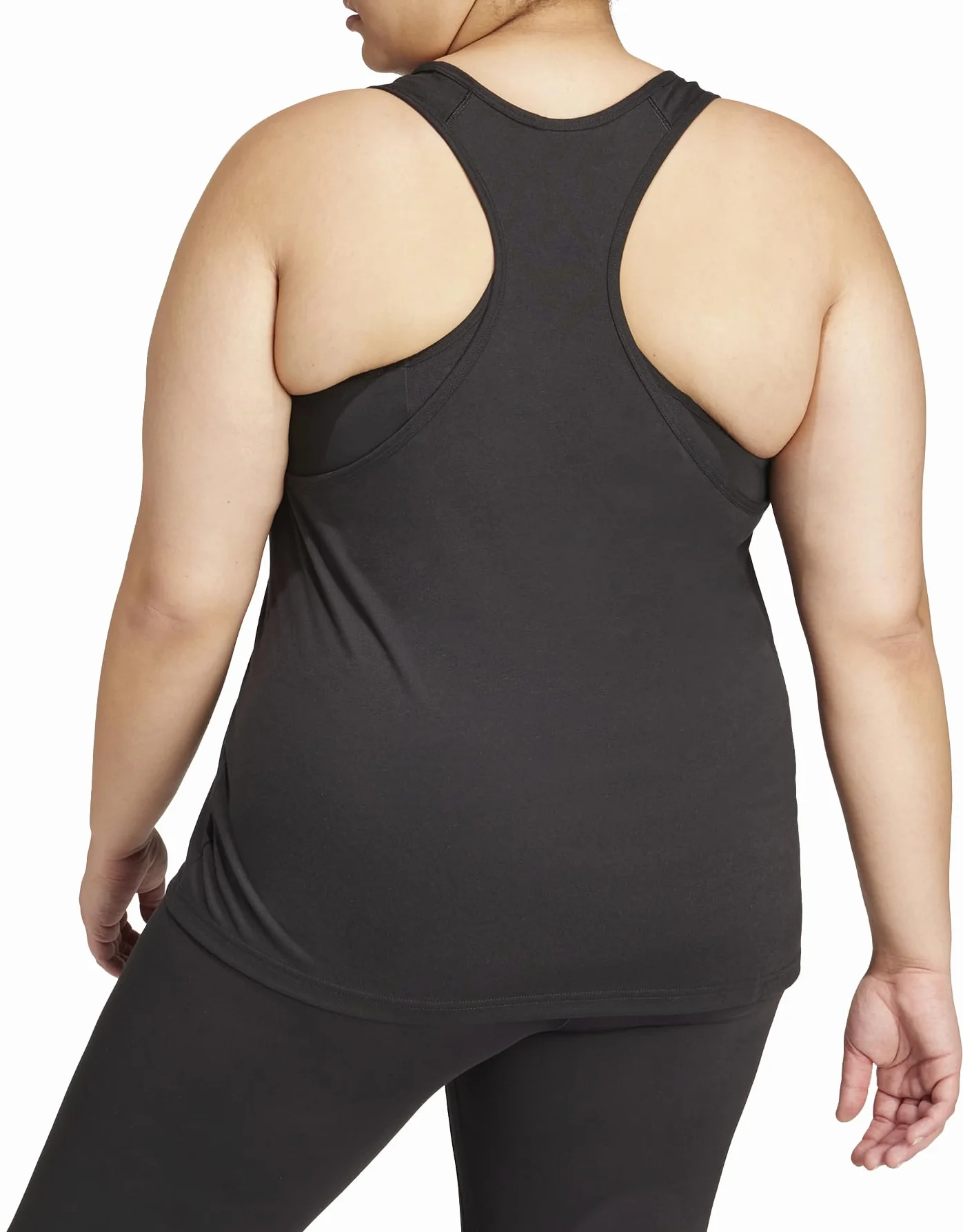 adidas Kobiety Train Essentials Minimal Branding Racerback Tank Top, black, XL Plus