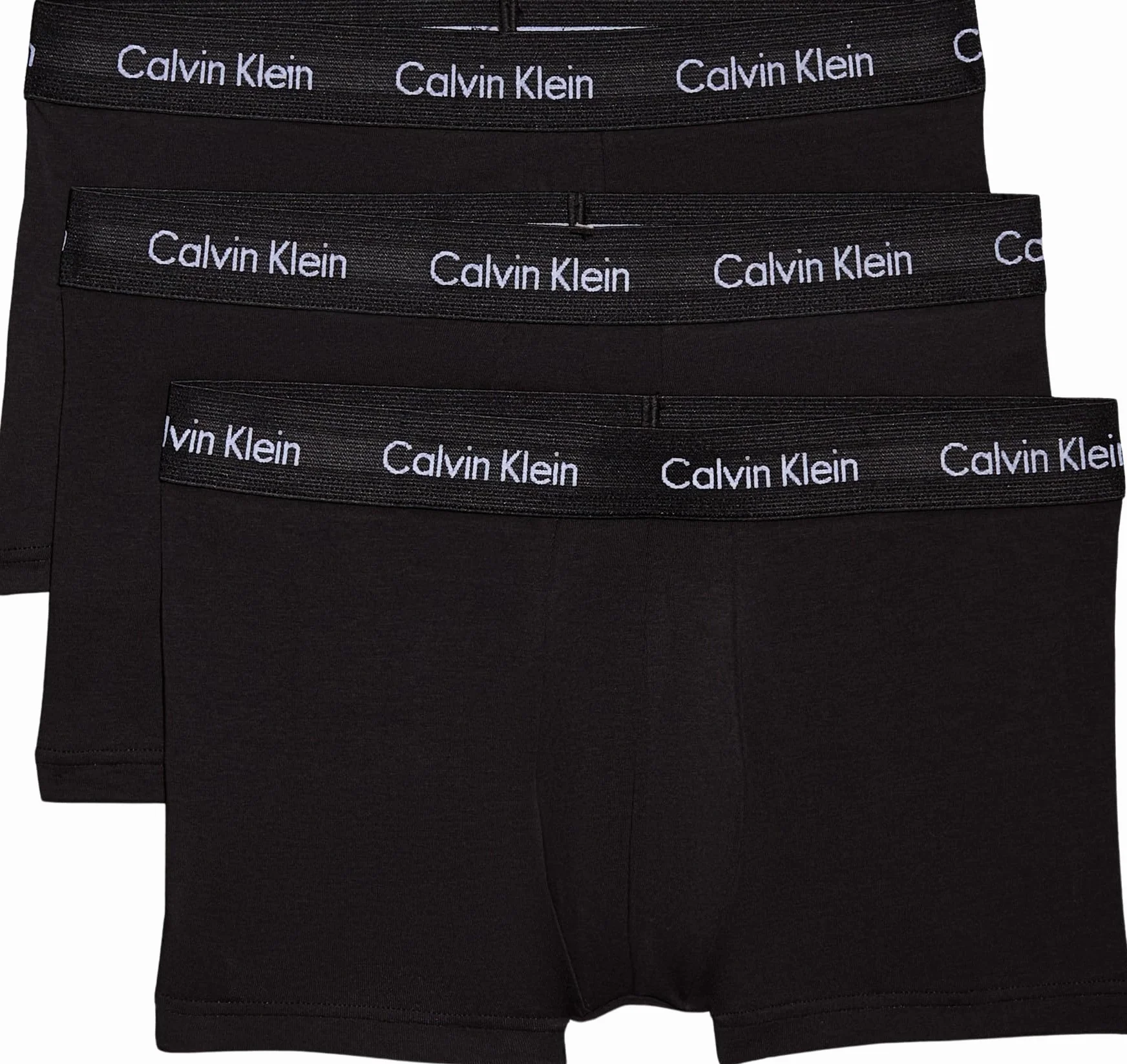 Calvin Klein 3P Low Rise Trunk Bokserki (szorty) Mężczyźni, Czarny, S