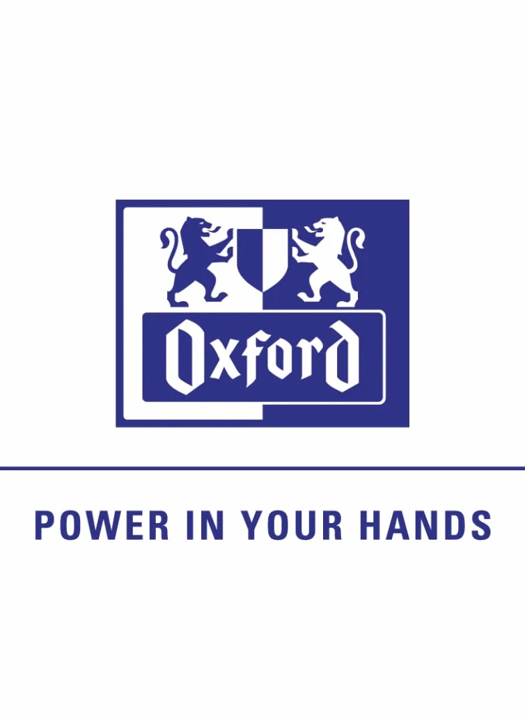 Oxford Okładka na zeszyt A4, łyk, z etykietą, 5 kolorów, 10 sztuk