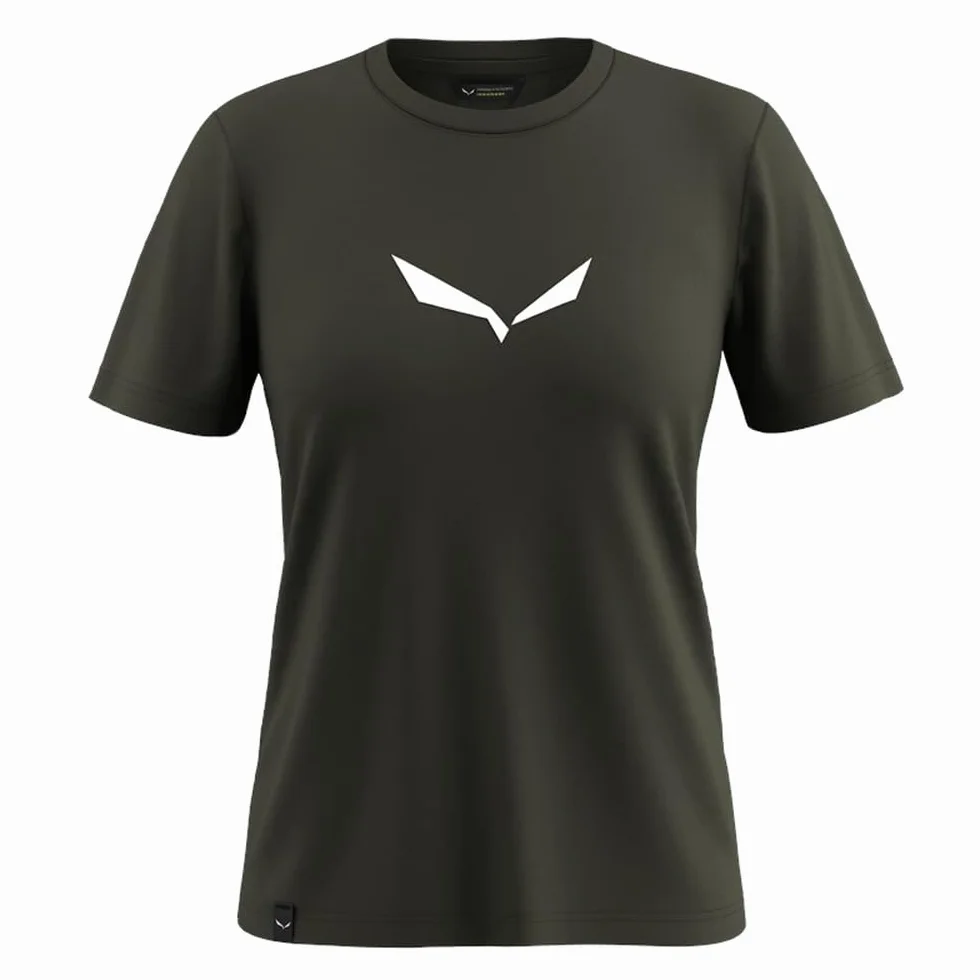 Salewa Solid Dry T-Shirt W, Dark Olive, S