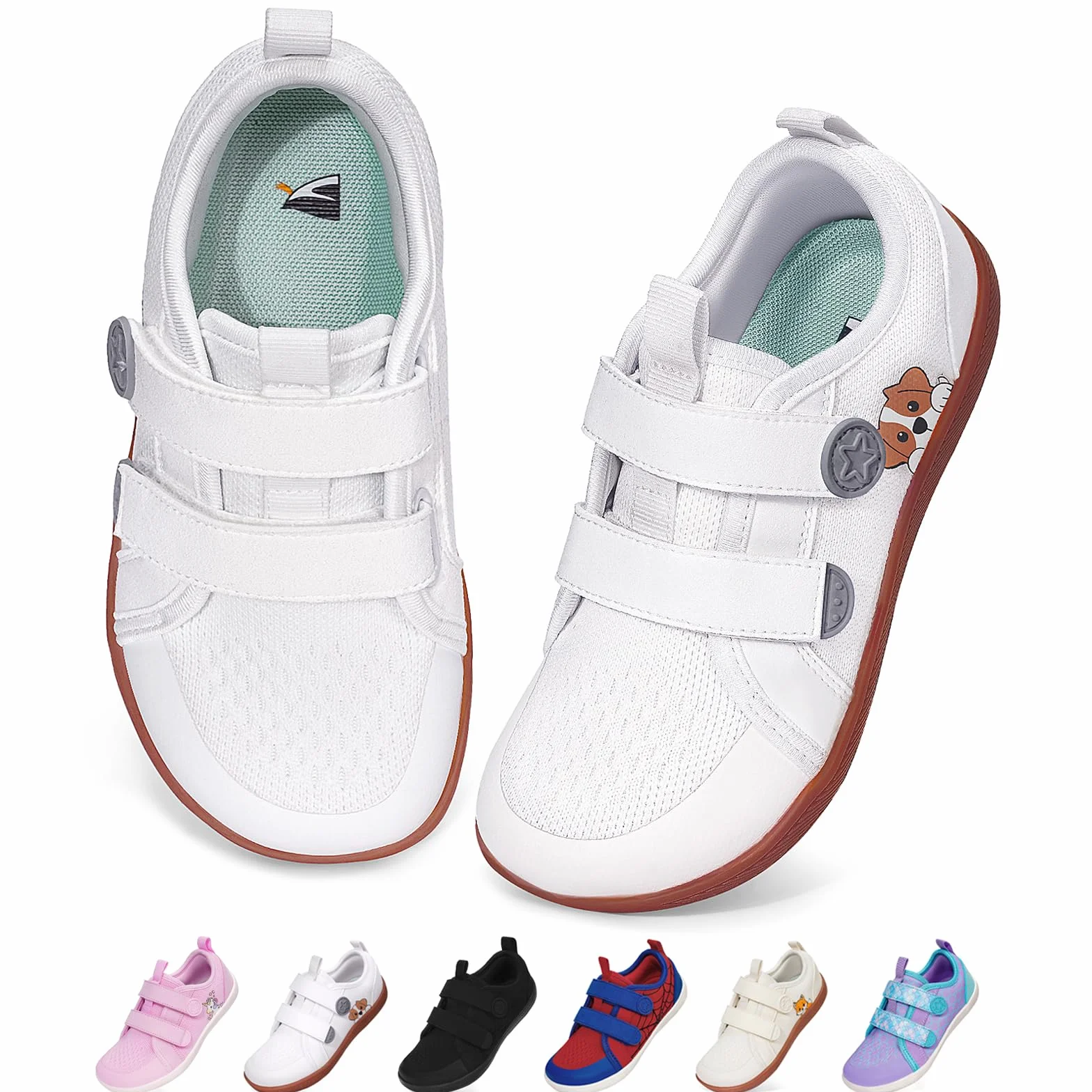 Buty do chodzenia na boso dla dzieci, szerokie, dla chłopców i dziewczynek, minimalistyczne trampki, miękkie, antypoślizgowe, do biegania w terenie, z podparciem łuku stopy