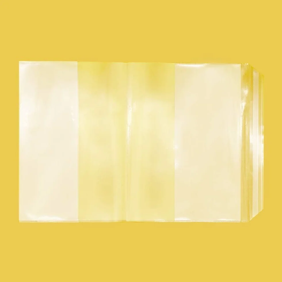 EULANT 10 sztuk przezroczystej okładki na książki A4 (21 x 30 cm), regulowana wyściółka książek, plastikowe okładki na książki do szkoły podstawowej, okładki na książki szkolne