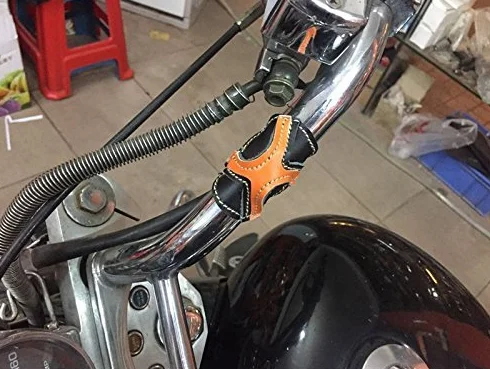 Czarny motocykl kierownica uchwyt okulary okulary okulary okulary okulary uchwyt cruiser chopper