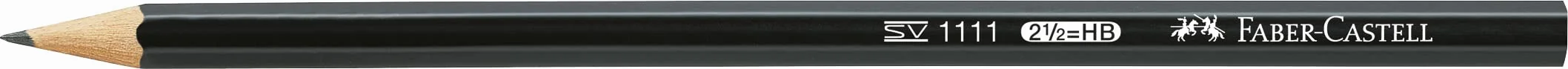 Faber-Castell 111183 - zestaw ołówków Exam, z trzema ołówkami 1111 stopień twardości HB, z temperówką i gumką, czarny