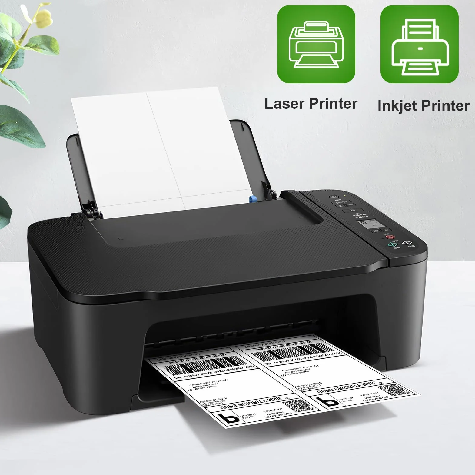 50 arkuszy DIN A4 uniwersalnych etykiet, 200 samoprzylepnych etykiet, papier do naklejania, 105 x 148 mm, samoprzylepne etykiety adresowe – nadają się do drukarek laserowych/atramentowych/kopiarek