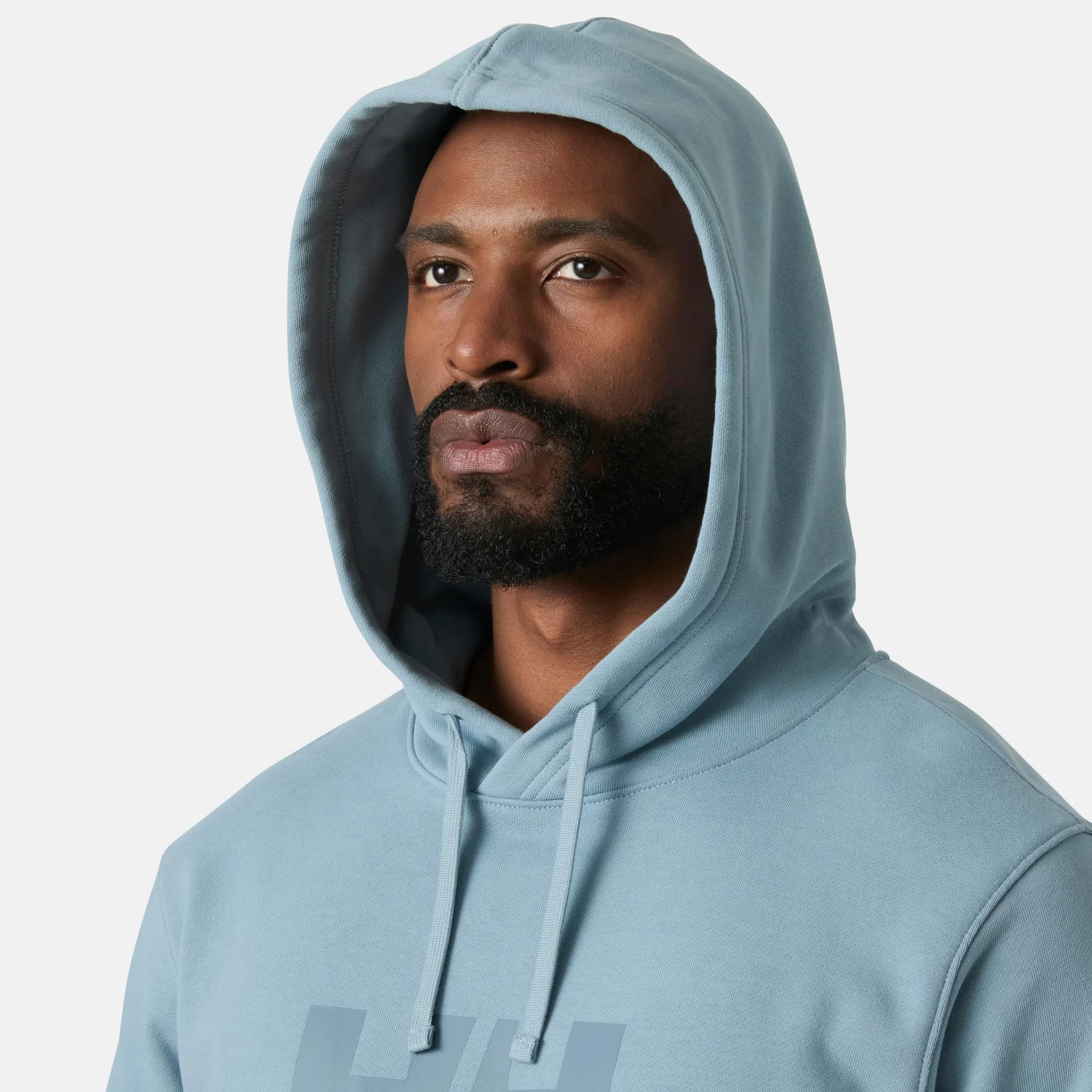 Helly Hansen Męska bluza z kapturem z logo Hh, Windy Blue, L, Wietrzny niebieski, L