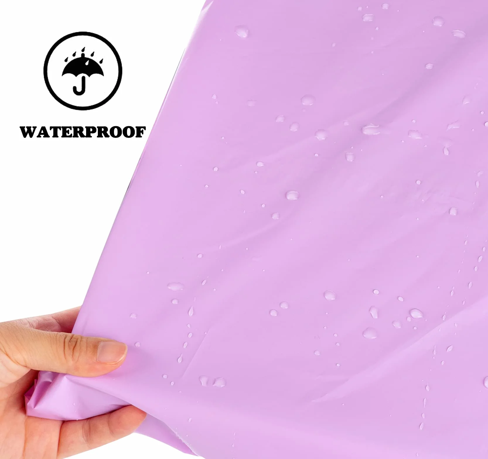 Torby pocztowe na ubrania, 100 szt. plastikowych kopert, torby pocztowe, małe i duże, mieszane torby pocztowe samoprzylepne do koszulek, artykułów biurowych, fioletowe