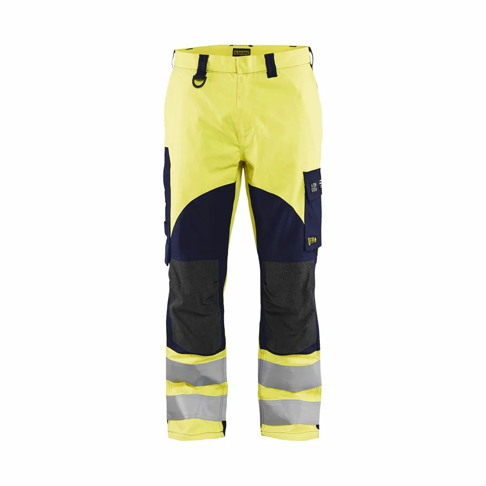 Blaklader 158815123389D108 Multinorm Inhärent spodnie robocze, High Vis żółty/granatowy, rozmiar D108