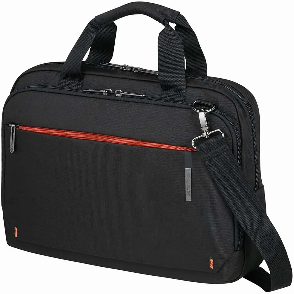 Samsonite Network 4 męska torba na laptopa aktówki (1 opakowanie), czarny (Charcoal Black), 14.1 Zoll, aktówki