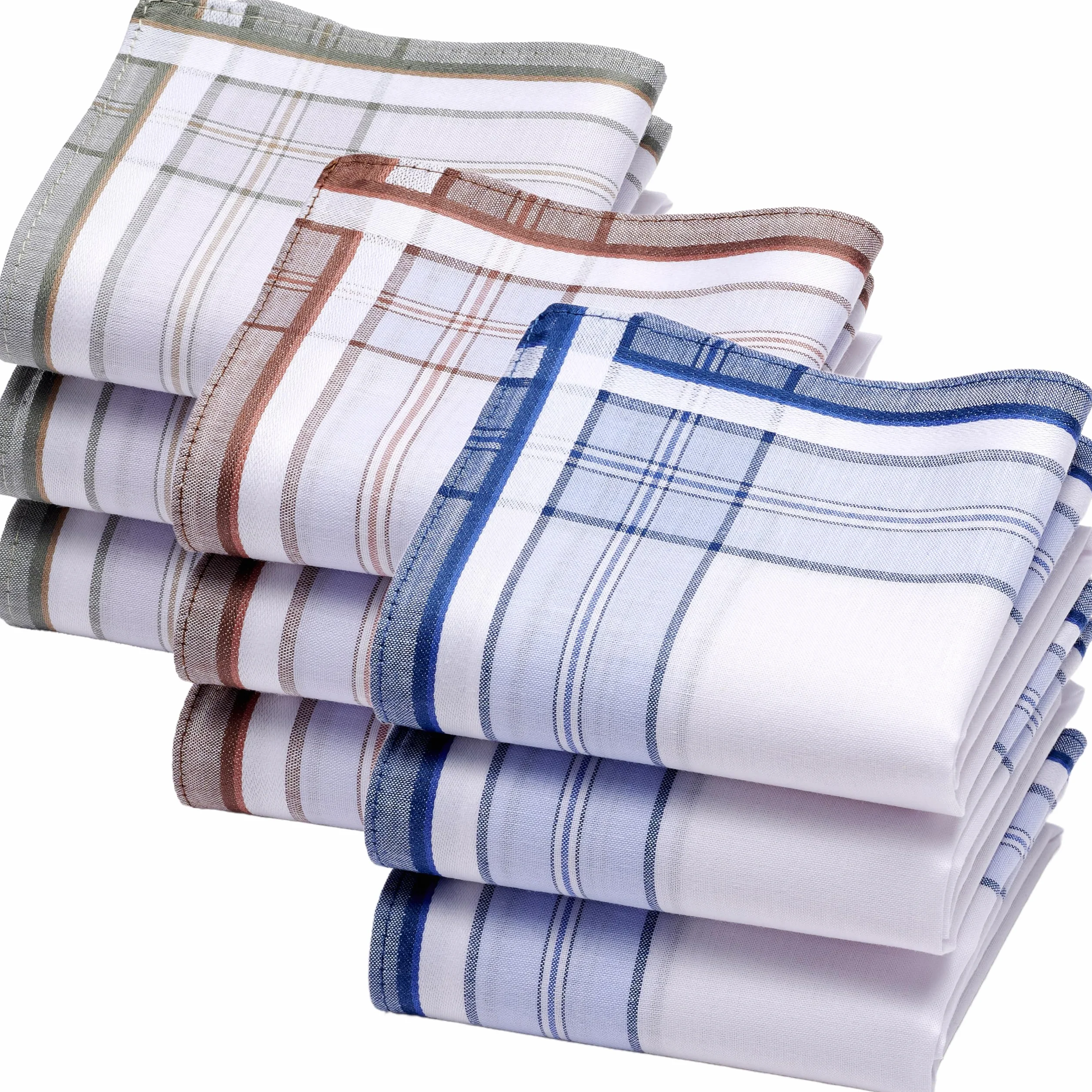 Chusteczki Henry dla Mężczyzn - 100% Bawełna Barwiona Przed Tkaniem – 40x40 cm - Klasyczny i Elegancki Design