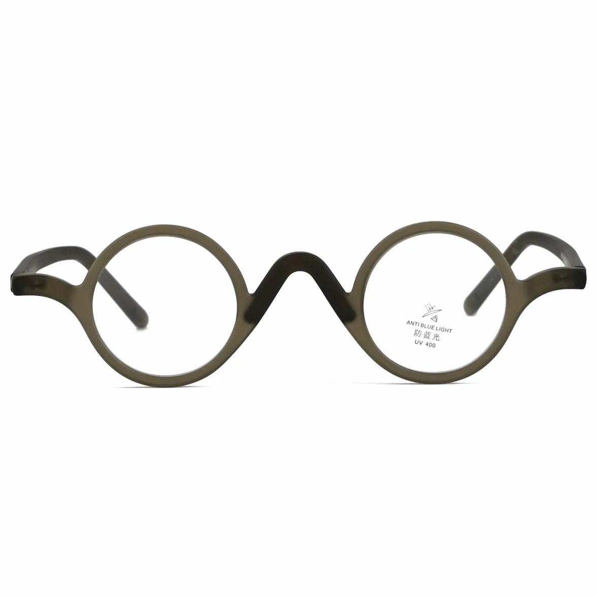 Okrągłe szkła dla mężczyzn i kobiet, okulary w stylu vintage, TR90, małe soczewki, oprawki z przezroczystą soczewką, okulary retro