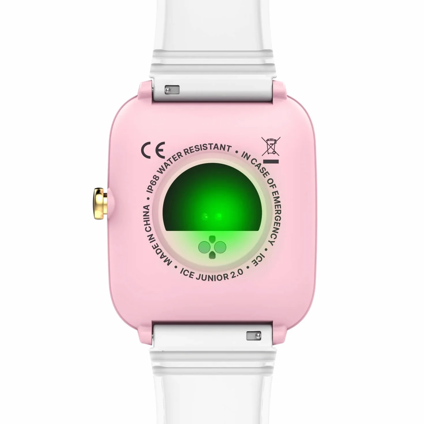 Ice-Watch - ICE smart junior 2.0 Pink White - różowy zegarek dla dzieci z białym silikonowym paskiem (1,75 cala)