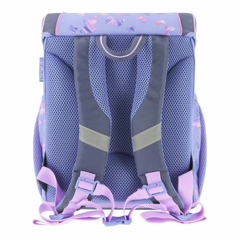 Herlitz Tornister Dziecięcy LoopButtefly Paradise z wyposażeniem | Plecak Szkolny jednokomorowy | Organizer Dla Ucznia Dzieci | Sztywne Plecy | Szkolna Torba na Plecy | Wytrzymały 16l, 950g, kl.1-3