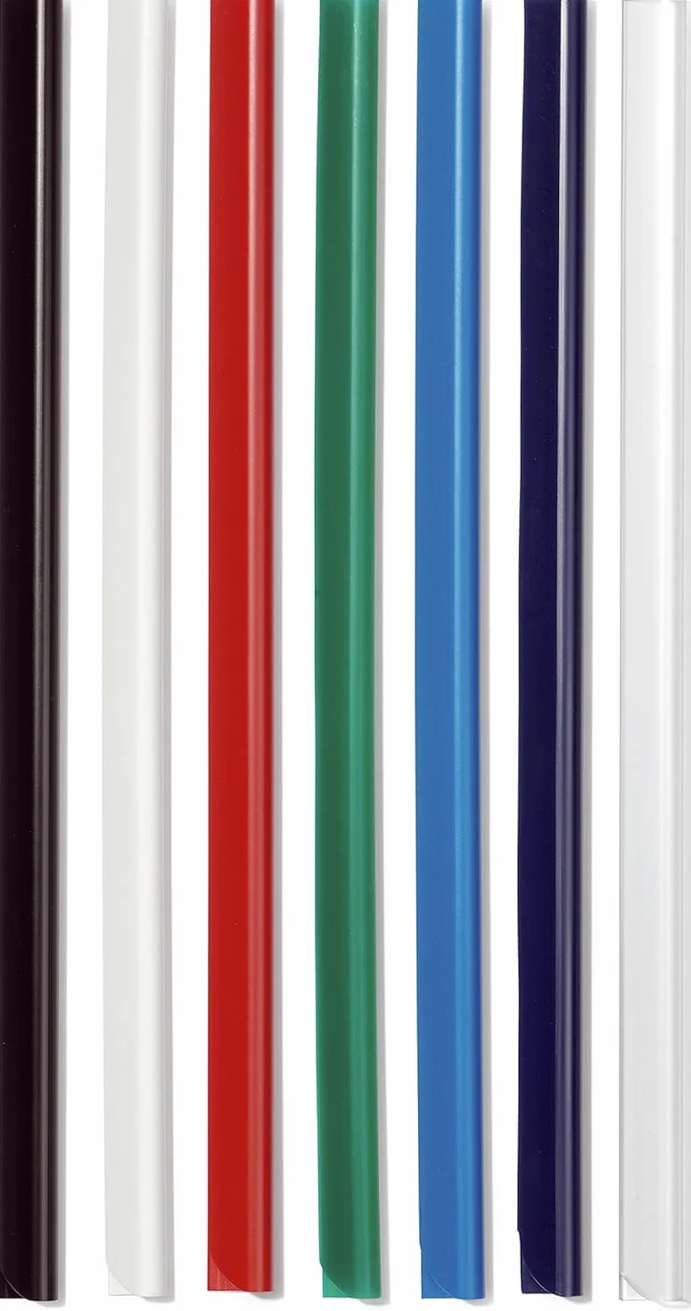 Durable 293102 Grzbiet zaciskowy A4 (do 60 kartek), opak. 50 sztuk, kolor biały.