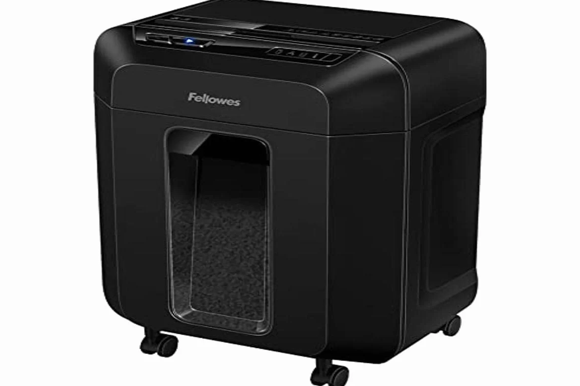Fellowes Autofeed AutoMax 90M, Minicut (P4), niszczarka papieru do biura, z automatycznym i ręcznym podawaniem, cicha hybrydowa niszczarka dokumentów, 90 arkuszy w 5 minut