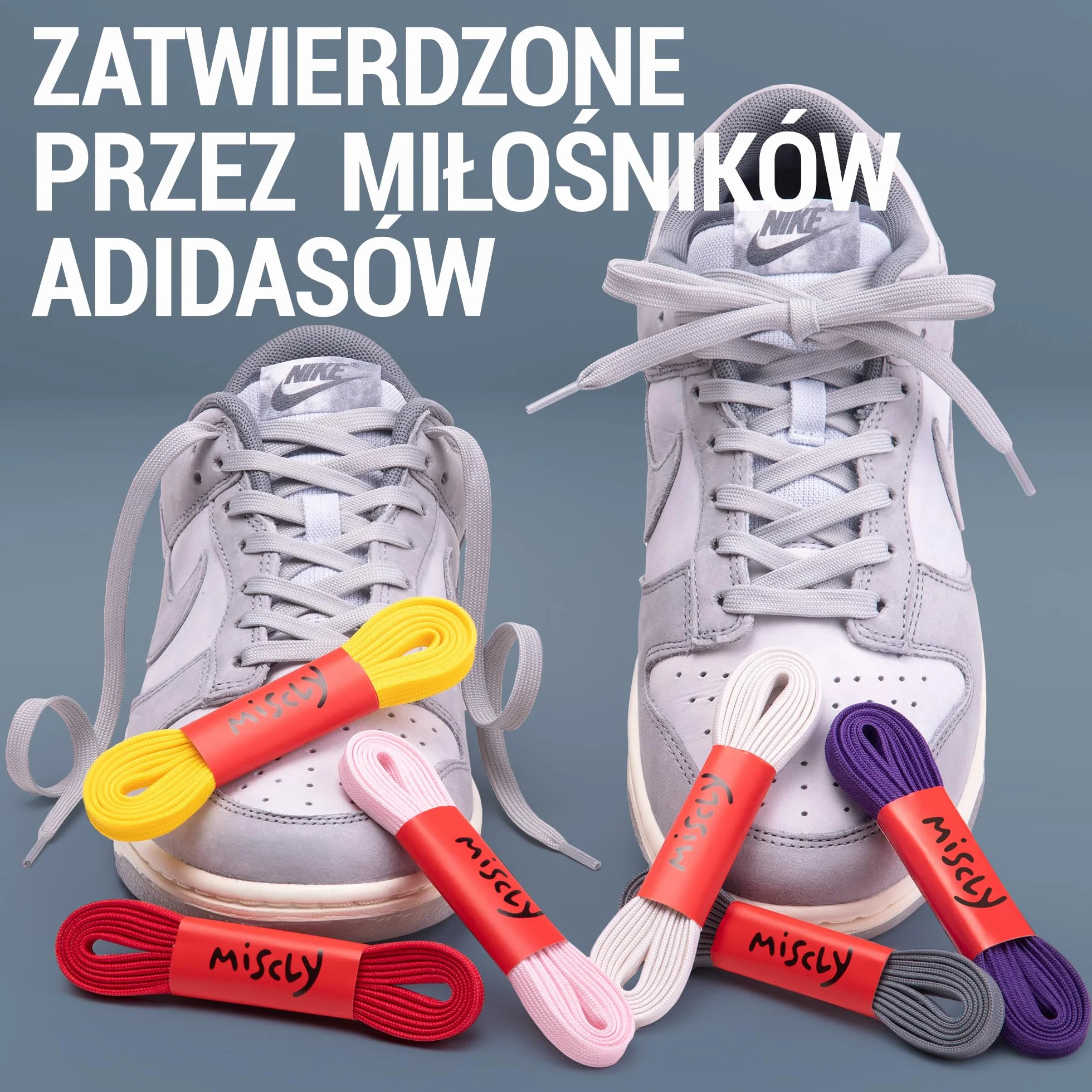 Miscly Płaskie Sznurowadła, Dostępne w Wielu Długościach i Kolorach