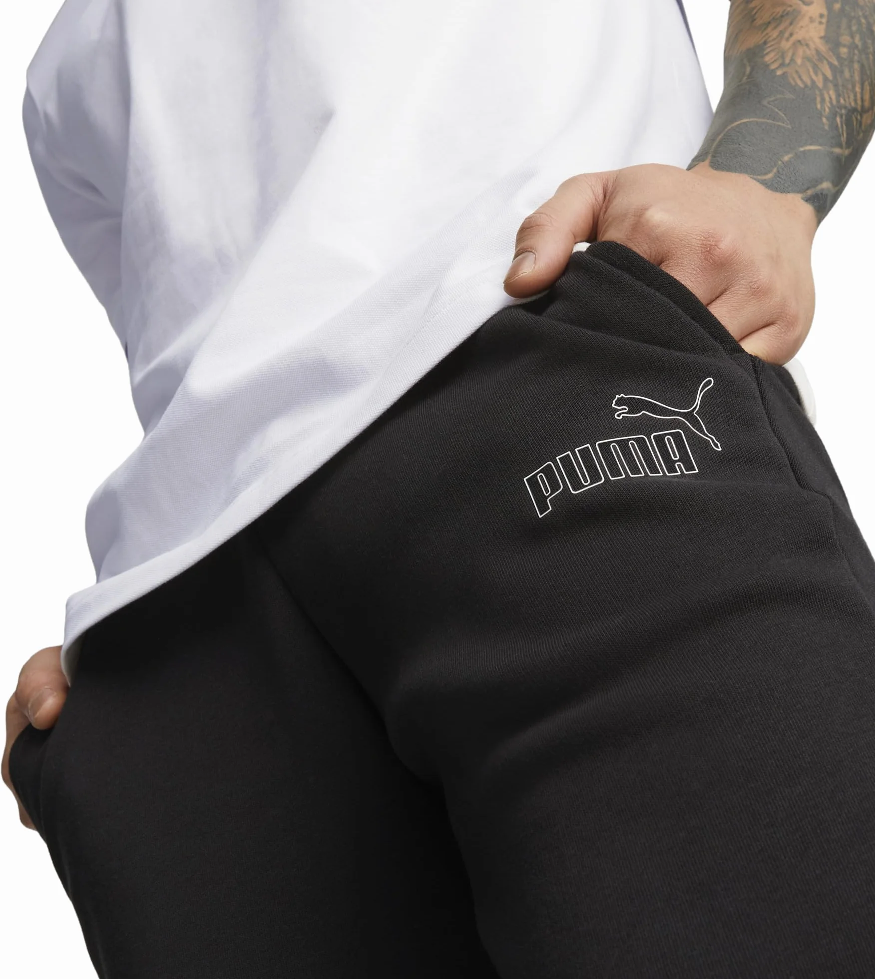 PUMA Ess Small Logo Sweatpants Tr Cl - Spodnie z dzianiny Mężczyźni