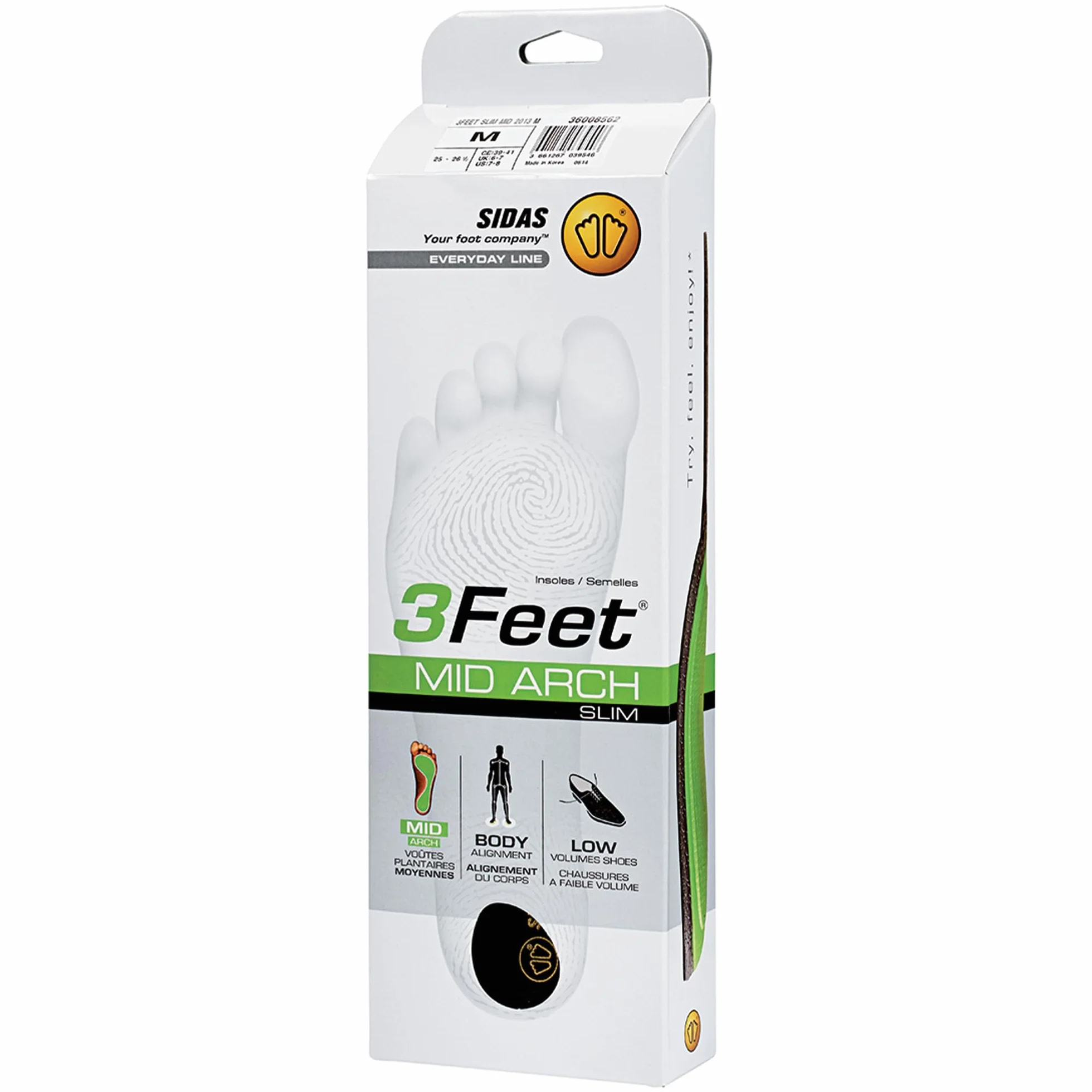 Sidas 3FEET Slim Mid Sohle