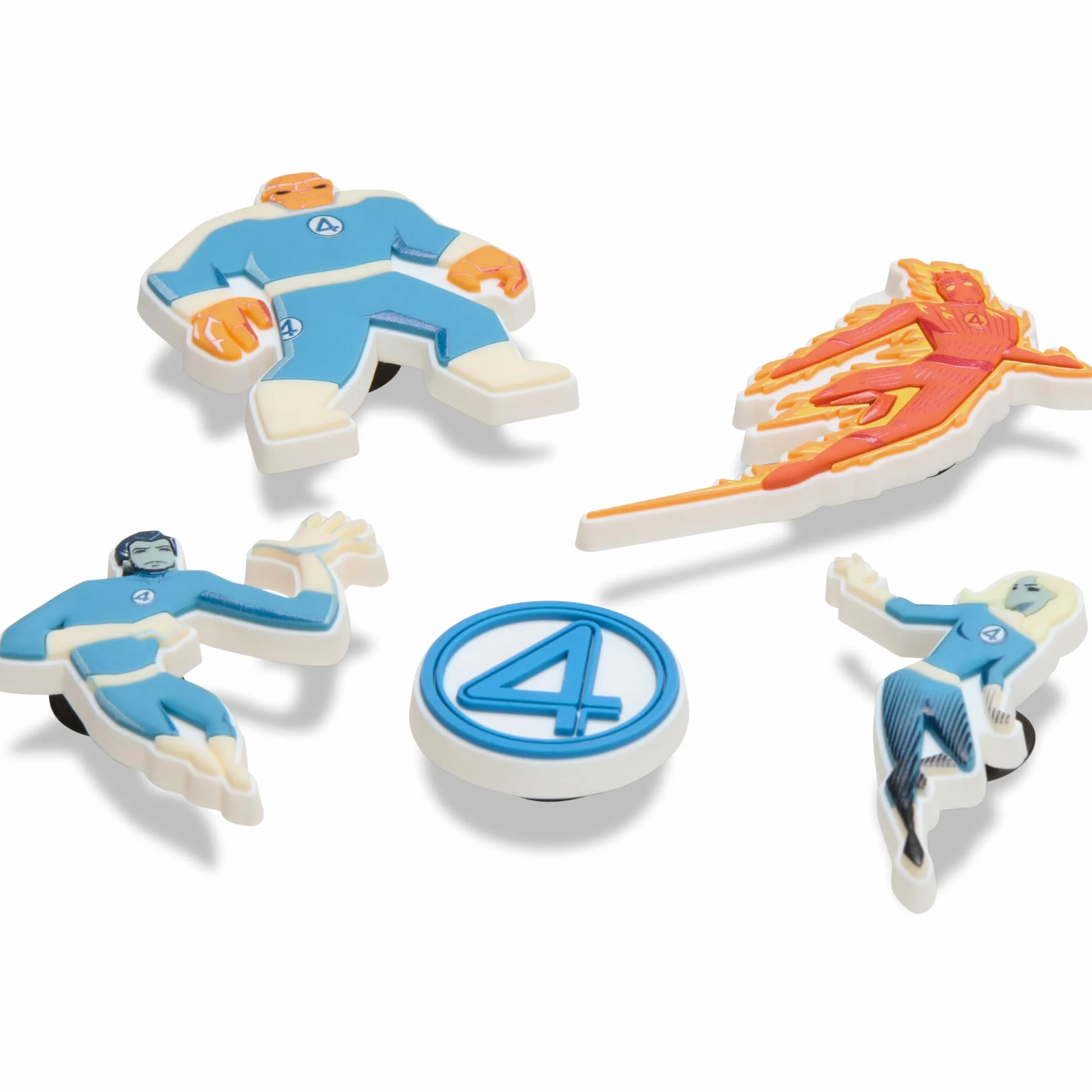 Crocs Jibbitz Fantastyczne zawieszki do butów 4 Marvela, motyw uniwersum Marvela, 5-pak