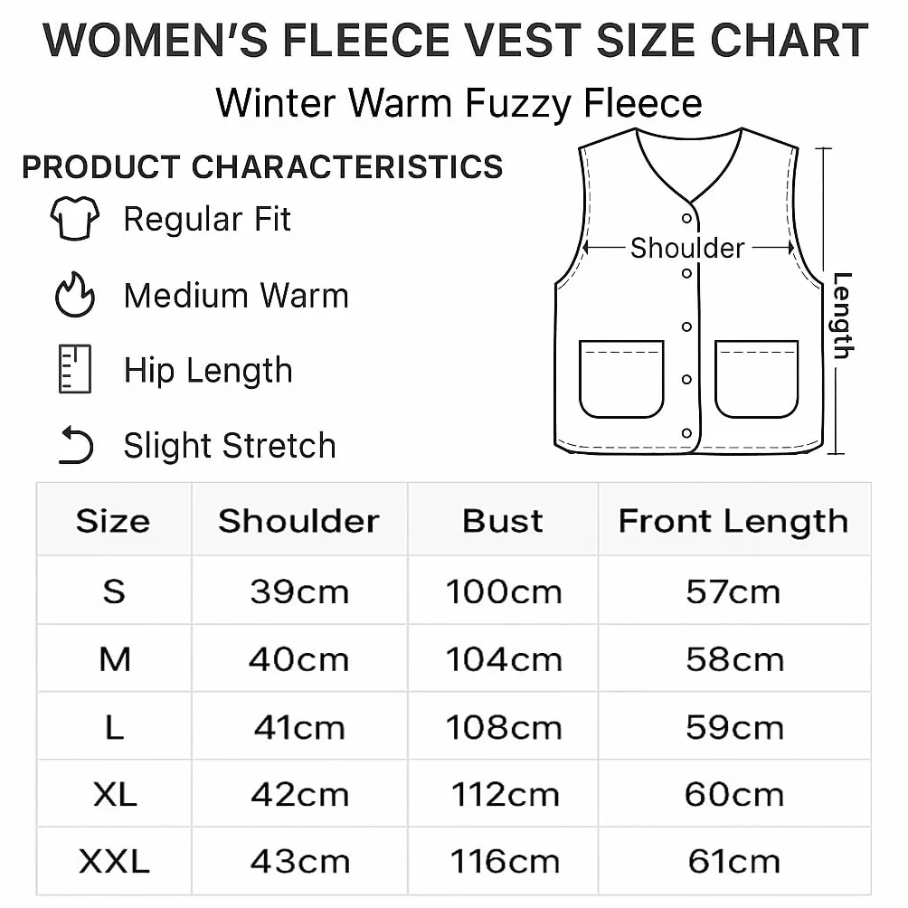 Damska kamizelka bez rękawów Teddy Fleece Dekolt w serek Krótka kamizelka polarowa z guzikami i kieszeniami pikowana kamizelka termiczna ciepła praktyczna kamizelka do układania
