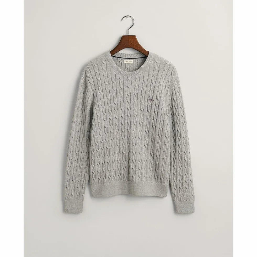 GANT Sweter pullover Dzieci i młodzież Shield Cotton Cable C-neck