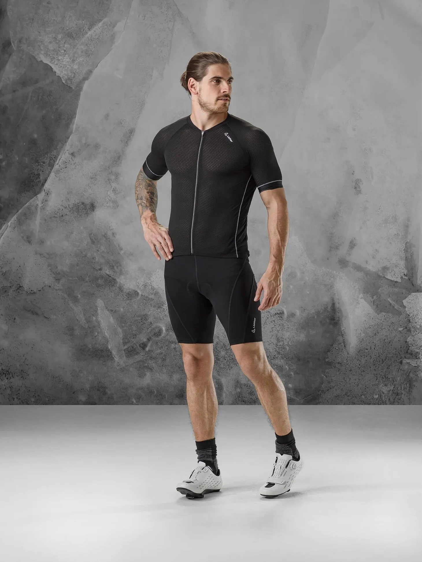 LÖFFLER spodnie rowerowe Basic Gel męskie – 14255 – spodnie rowerowe