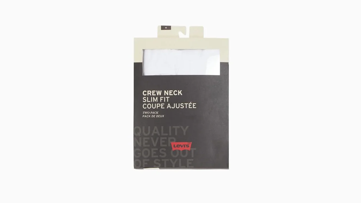Levi's T-Shirt Mężczyźni Slim 2 Pk Crewneck 1 (1 w zestawie)