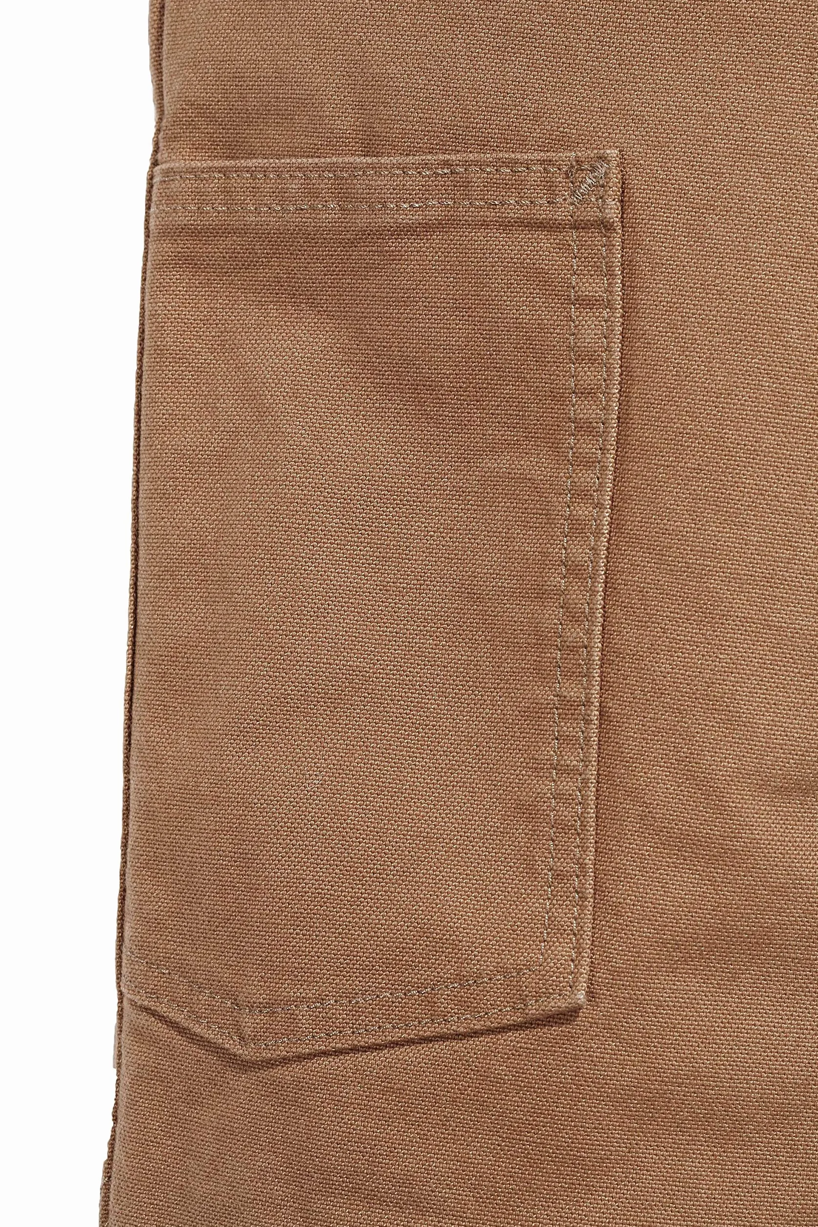 Carhartt Spodnie robocze Mężczyźni Carhartt Spodnie ogrodniczki o prostym kroju ze stretchem (1 w zestawie)