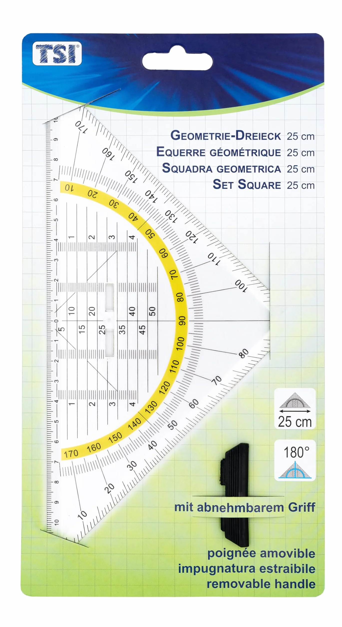 TSI ekierka 25 cm ze zdejmowanym uchwytem, nr art. 46322