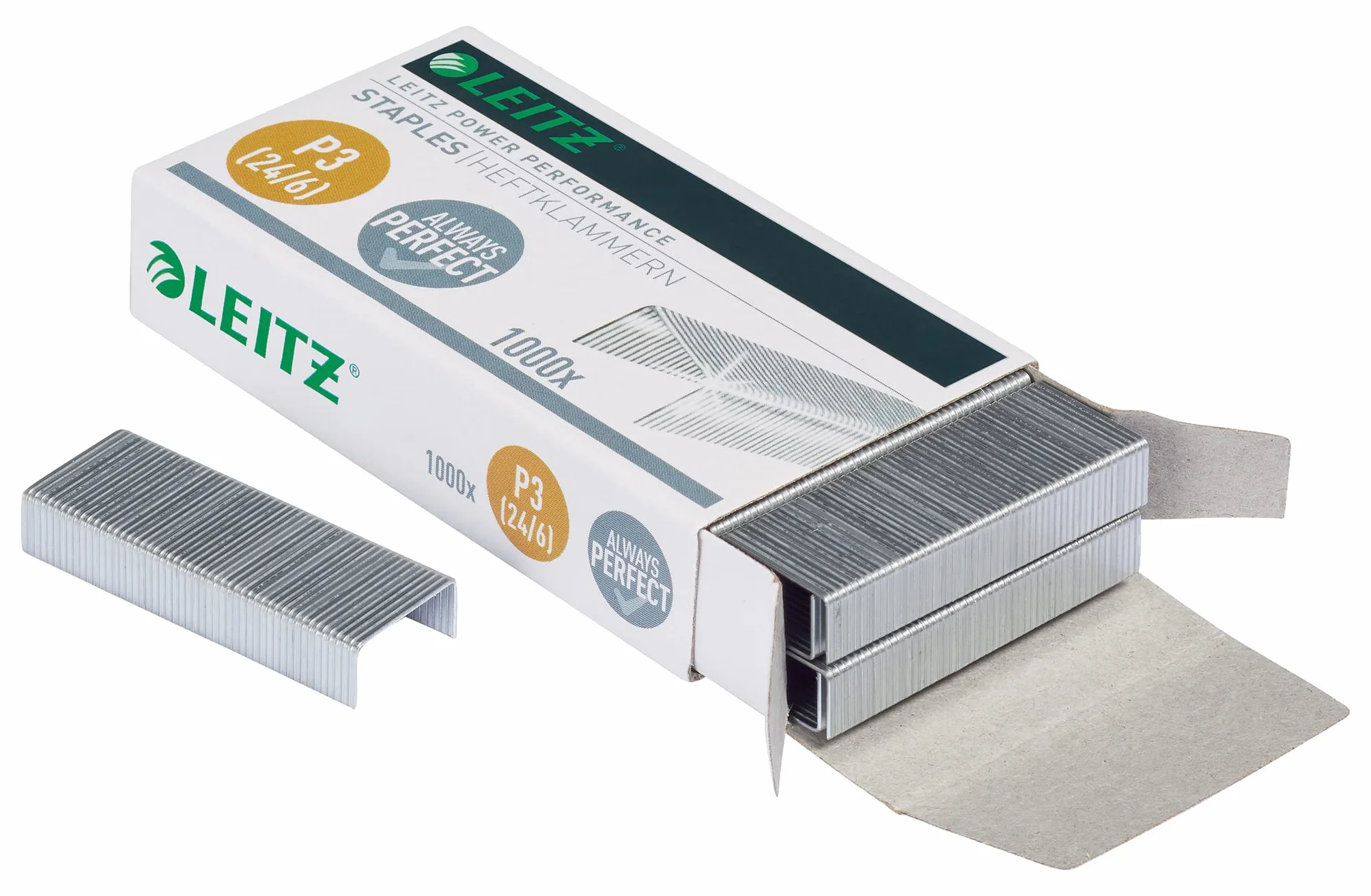 Leitz Power Performance 55700000 Zszywki, Srebrny, 1000 sztuk