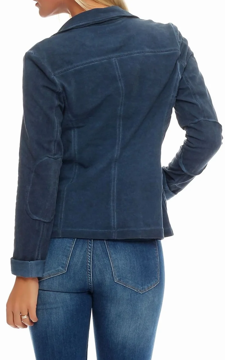 Malito Damska marynarka w stylu spranym, marynarka w stylu basic, krótka kurtka z guzikami, kurtka - kurtka - Blouson 1652