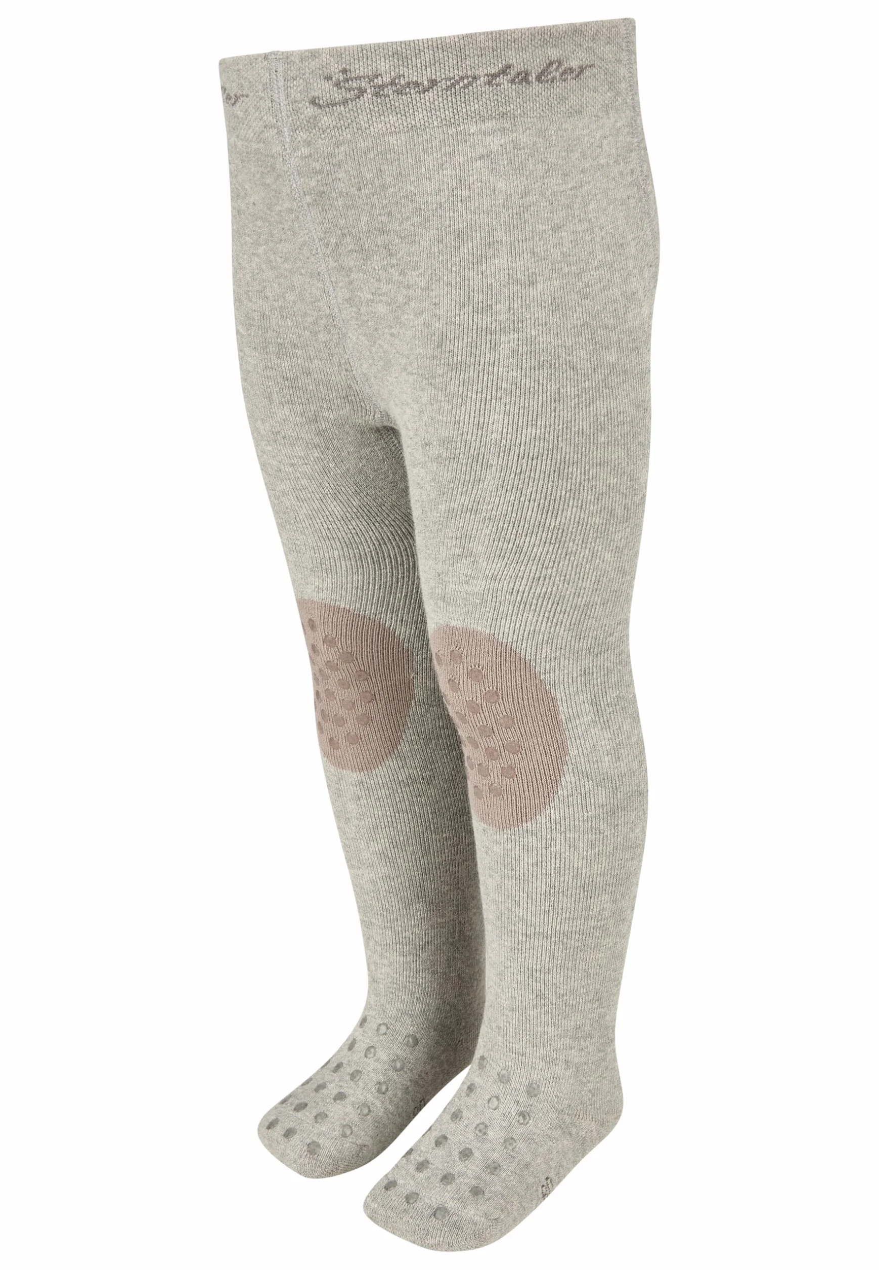 Sterntaler Rajstopy do raczkowania, dla dziewczynek, uniwersalne, Srebrny mel., 86 cm