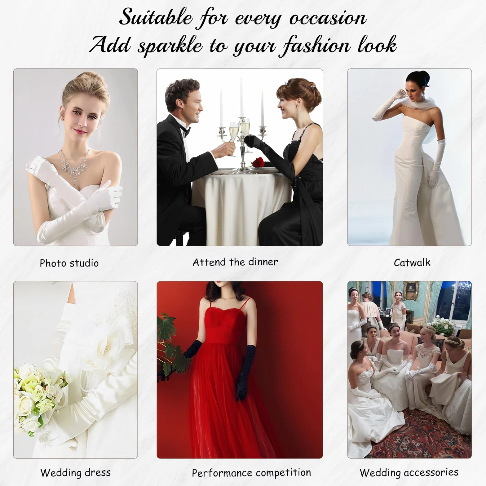 2 szt. Długie rękawiczki damskie, eleganckie czarne rękawiczki damskie długie rękawiczki damskie rękawiczki wieczorowe rękawiczki damskie rękawice operowe rękawiczki szampana, na wesele Opera