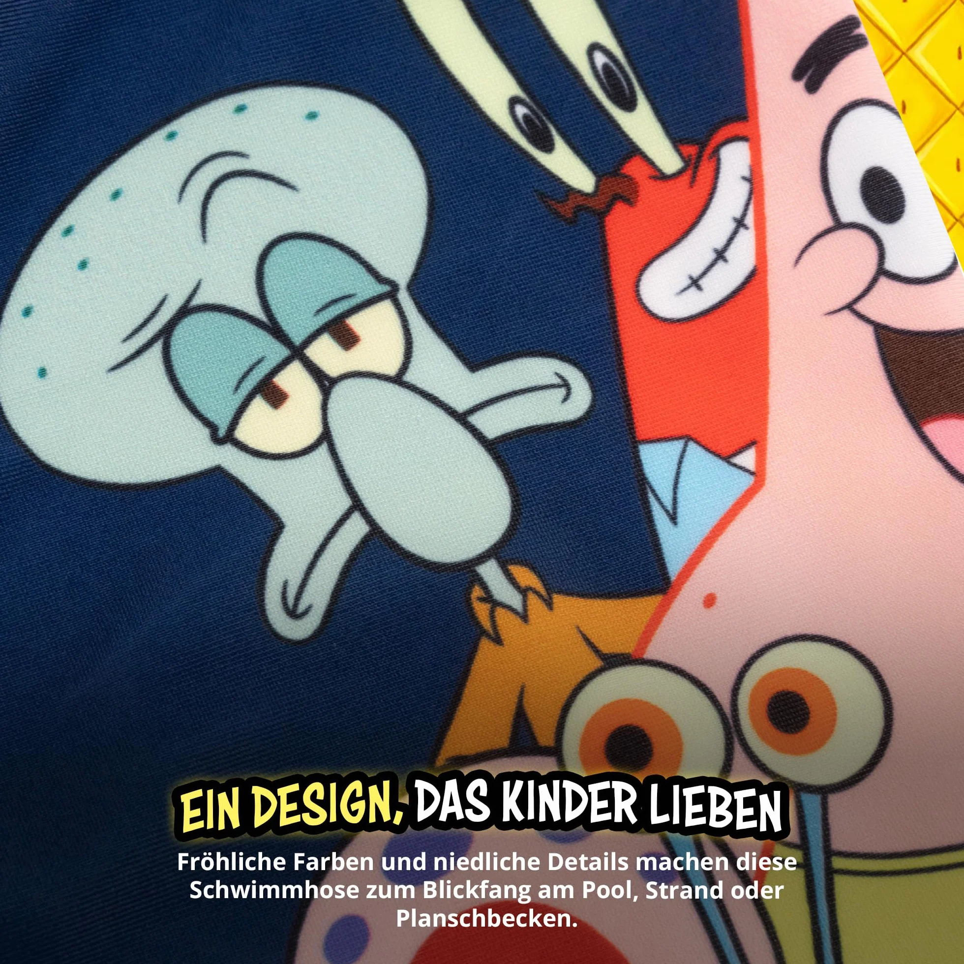 United Labels Spongebob kąpielówki dla chłopców, niebieskie, szorty kąpielowe dla dzieci, spodenki kąpielowe