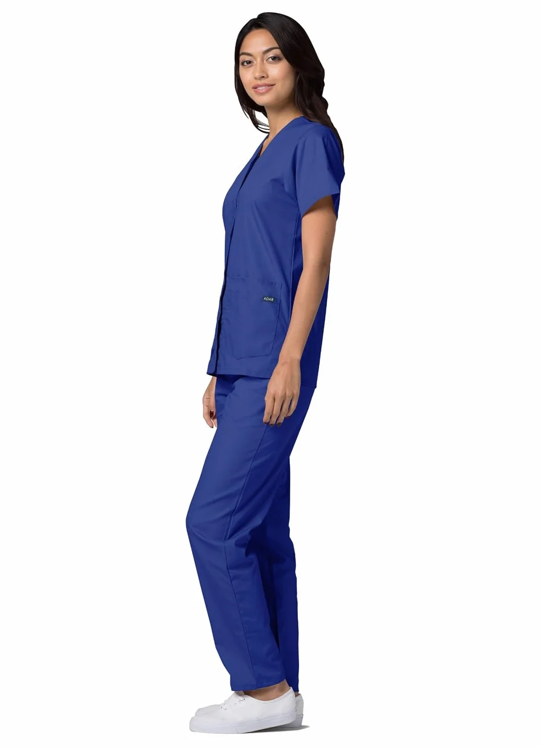 Adar Uniforms Damska koszula medyczna 604rylm, królewski niebieski, M UK
