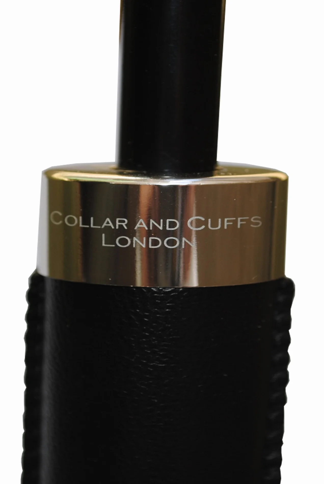 COLLAR AND CUFFS LONDON RZADKI Automatyczny - Przezroczysty Parasol Dzwonek damski - Odporny na silny wiatr - Rama wzmocniona włóknem szklanym - Kopuła męska Ślubna, Czarne szwy, Medium