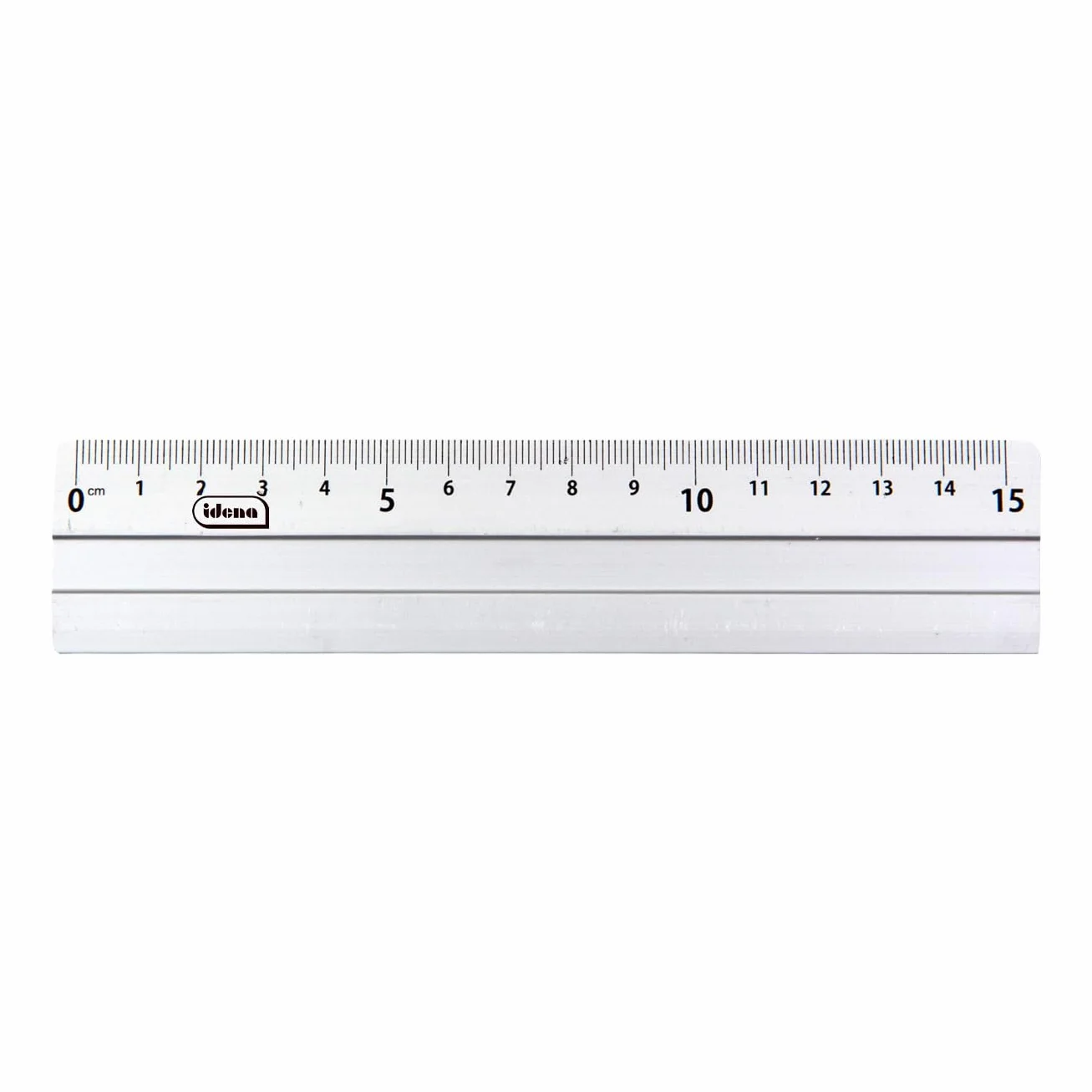 Idena 602121 - Linijka aluminiowa, 15 cm, srebrna, 1 szt.