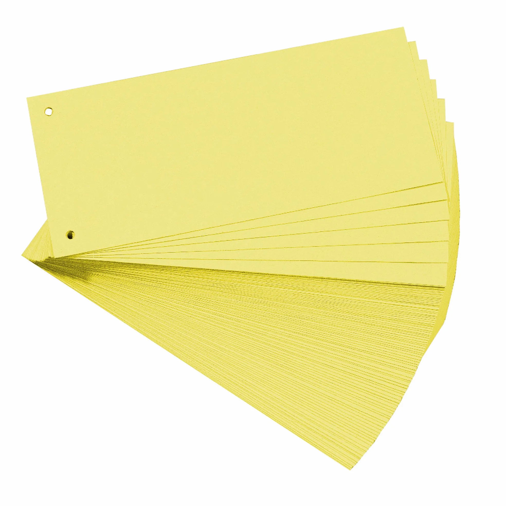 Exacompta 13325B Premium 100 kartonowych przekładek do segregatora, 10,5 x 24cm żółte, Do najprostszego segregowania dokumentów, Przekładki zakładki rejestr