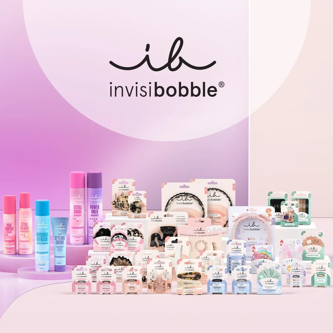 Invisibobble Hairhalo Kids różowa opaska na czoło dziewczęca z węzłem 1x | Opaska dziewczęca z możliwością dopasowania | Opaska dziewczęca z mocnym, ale bardzo wygodnym wsparciem