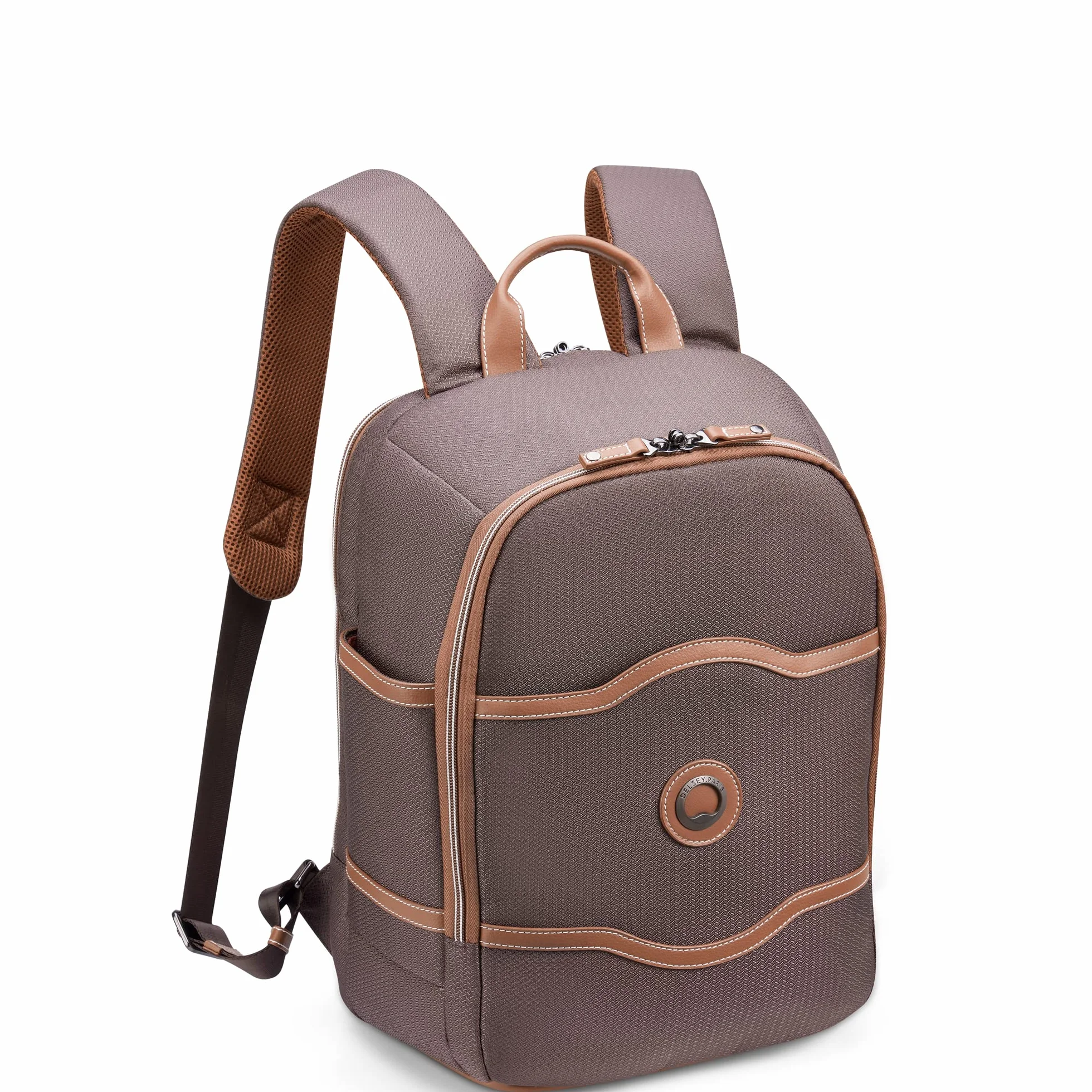 DELSEY PARIS Chatelet Air 2.0 Hardside Luggage with Spinner Wheels, Chocolate Brown, 2 Piece Set, (20/Backpack)