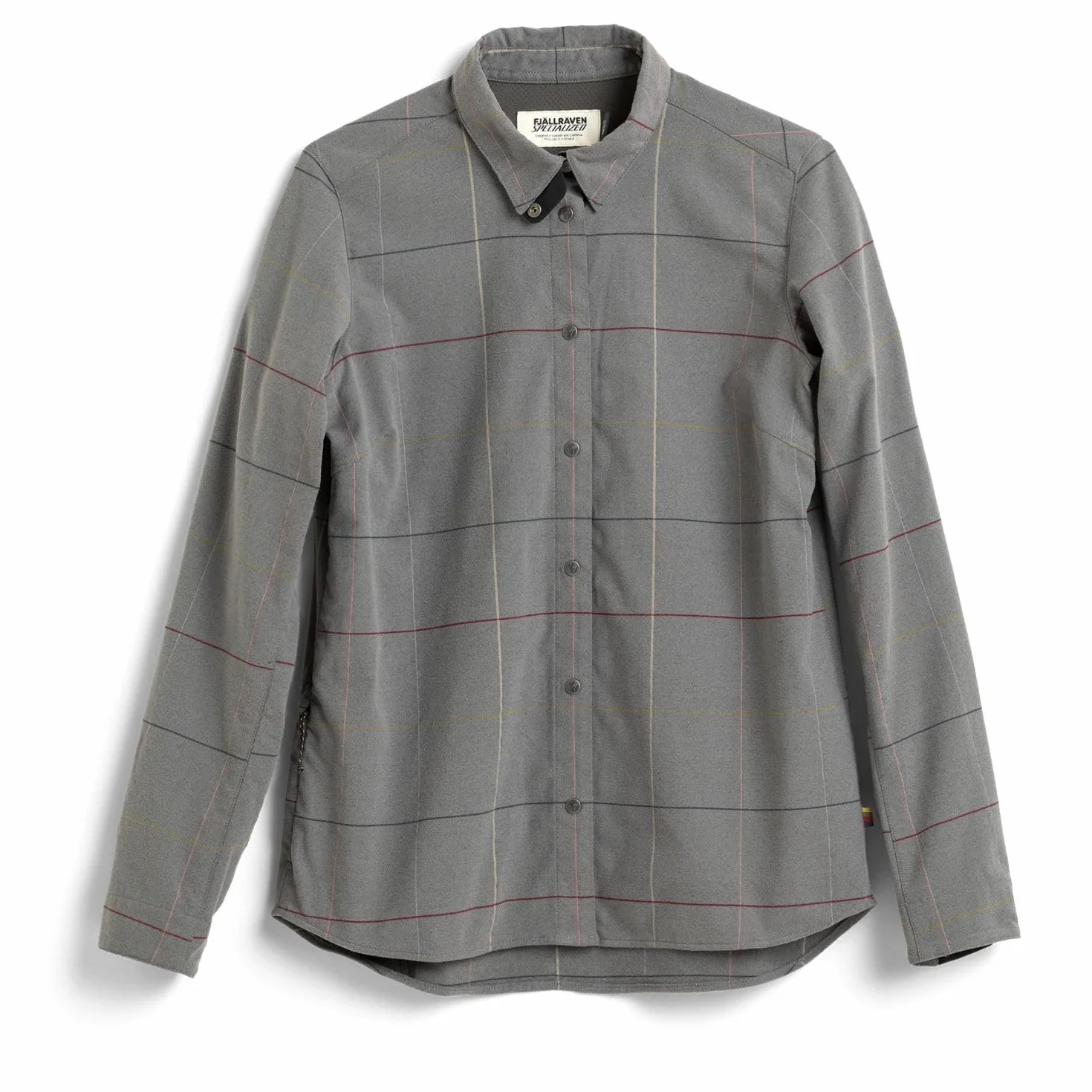 Fjällräven Rider's damska koszula flanelowa do użytku na zewnątrz LS, Grey Flag Window, M, Okno z szarą flagą, M