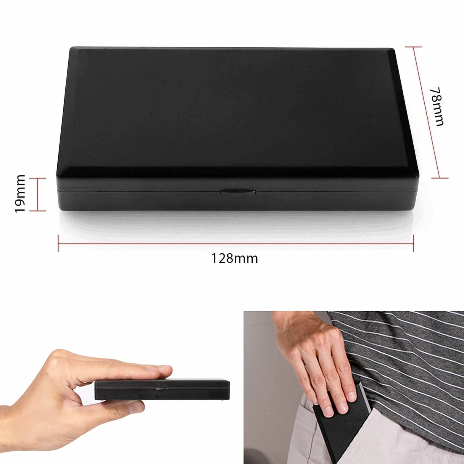 Waga kieszonkowa 500 g / 0,01 g cyfrowa waga pocztowa mini waga gramowa z podświetlanym wyświetlaczem LCD i 7 jednostkami waga precyzyjna cyfrowa waga cyfrowa waga do monet waga do biżuterii,