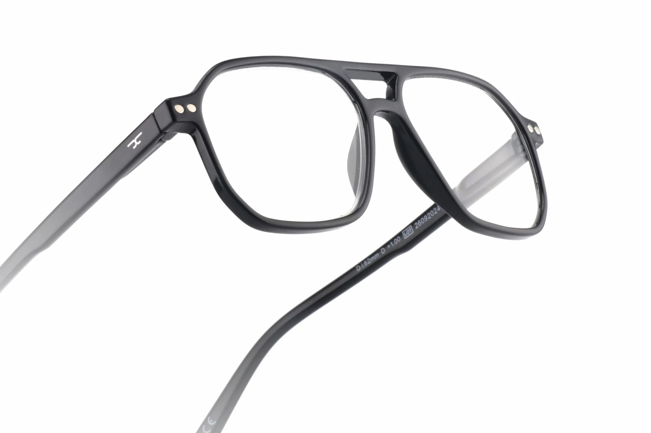 DE TOMASO Okulary do czytania 530-1 czarne + 3,50, czarne, 3.5 Diottria