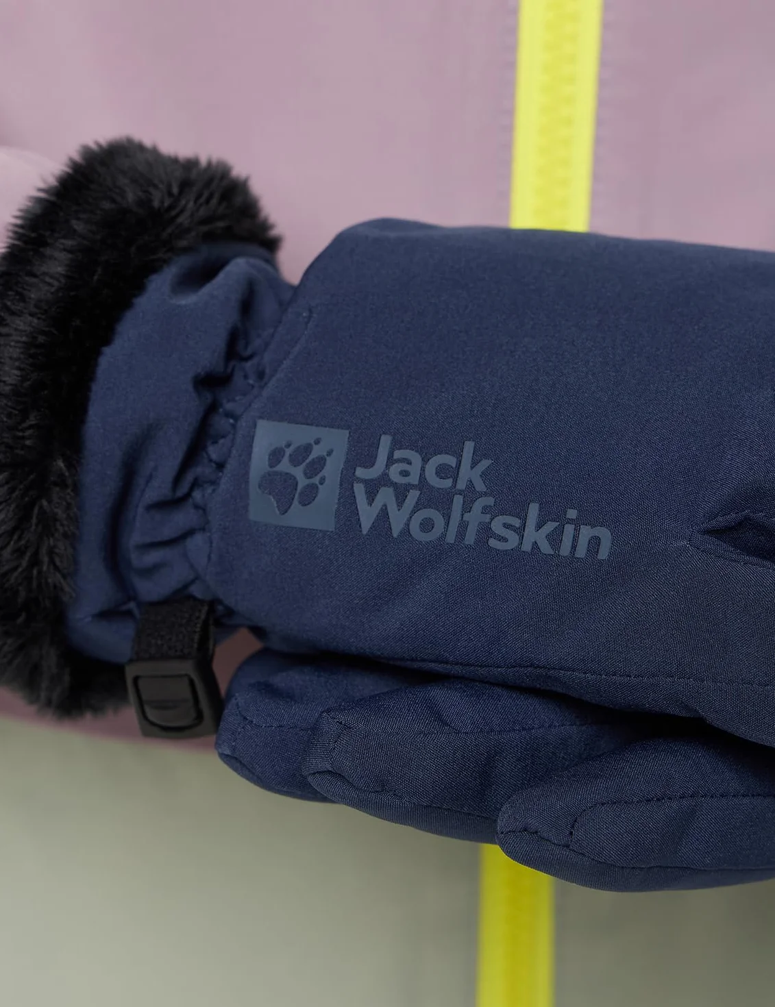 Jack Wolfskin HIGHLOFT GLOVE K, rękawica, niebieski nocny, 116