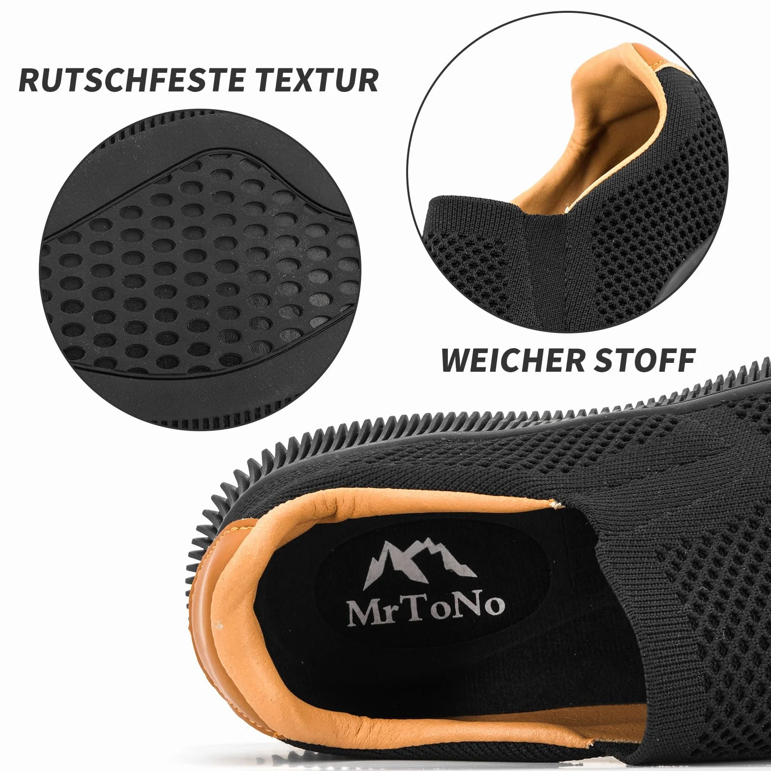 MrToNo Męskie buty do biegania na łódkę do noszenia na co dzień wsuwane trampki siatkowe do biegania niskie buty do koszykówki, sportowe buty outdoorowe do fitnessu